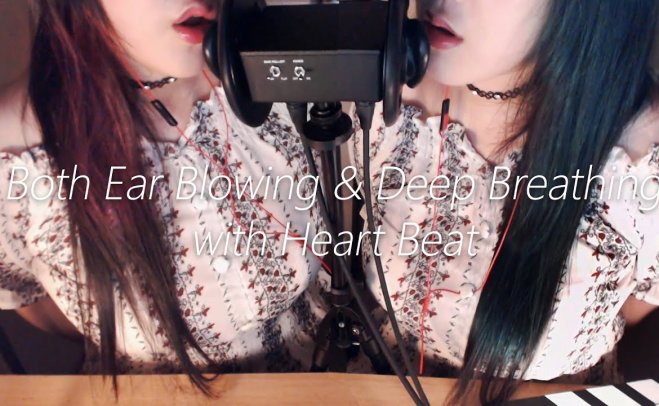 【PPOMO ASMR】ASMR耳朵吹气和心跳深呼吸