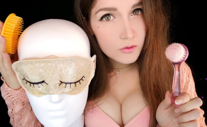 【ASMR KittyKlaw】双耳假人头上的触发器,帮助您入睡