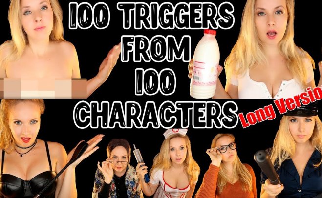 【Valeriya ASMR】  100个字符的100个触发器