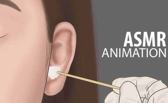 【ASMR动画】满意耳垢去除和按摩不说话