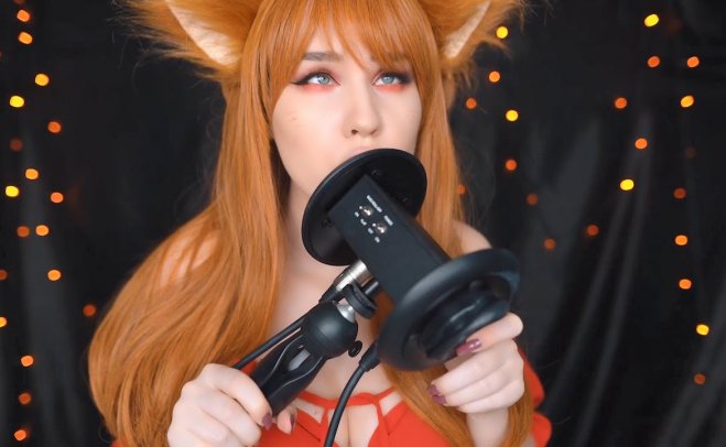 [ASMR MOOD]COS狐狸的吃耳舔耳