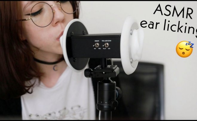 [Elles ASMR]舔耳朵接吻，超级激烈的嘴巴声音