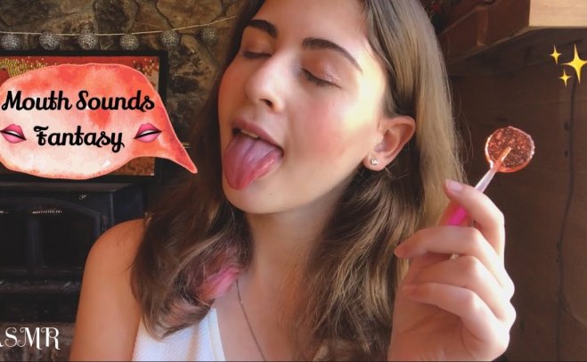 [Jess ASMR]镜头舔，亲吻，吃棒棒糖