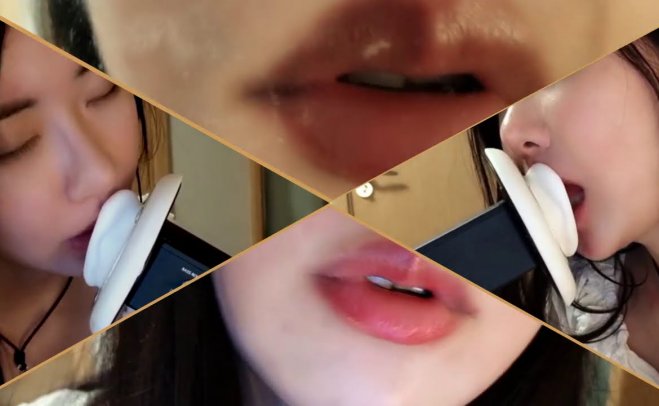 [kiki瓜 ASMR]Kiss分层的接吻声音和入耳的声音