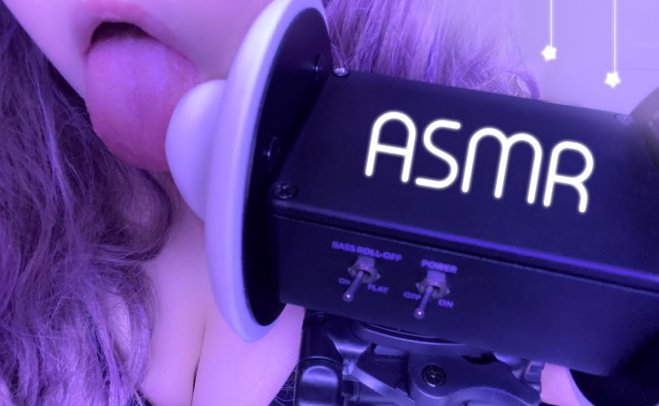 [ ASMRbby ASMR]蓝色调的吃耳舔耳（无人声）