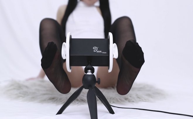 [mi咪 ASMR]耳部按摩与黑丝JIO耳朵按摩