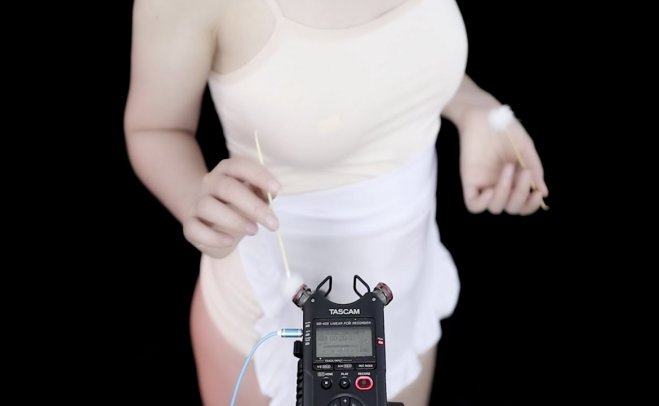 [mi咪 ASMR]鹅绒棒的梵天掏耳（无人声）